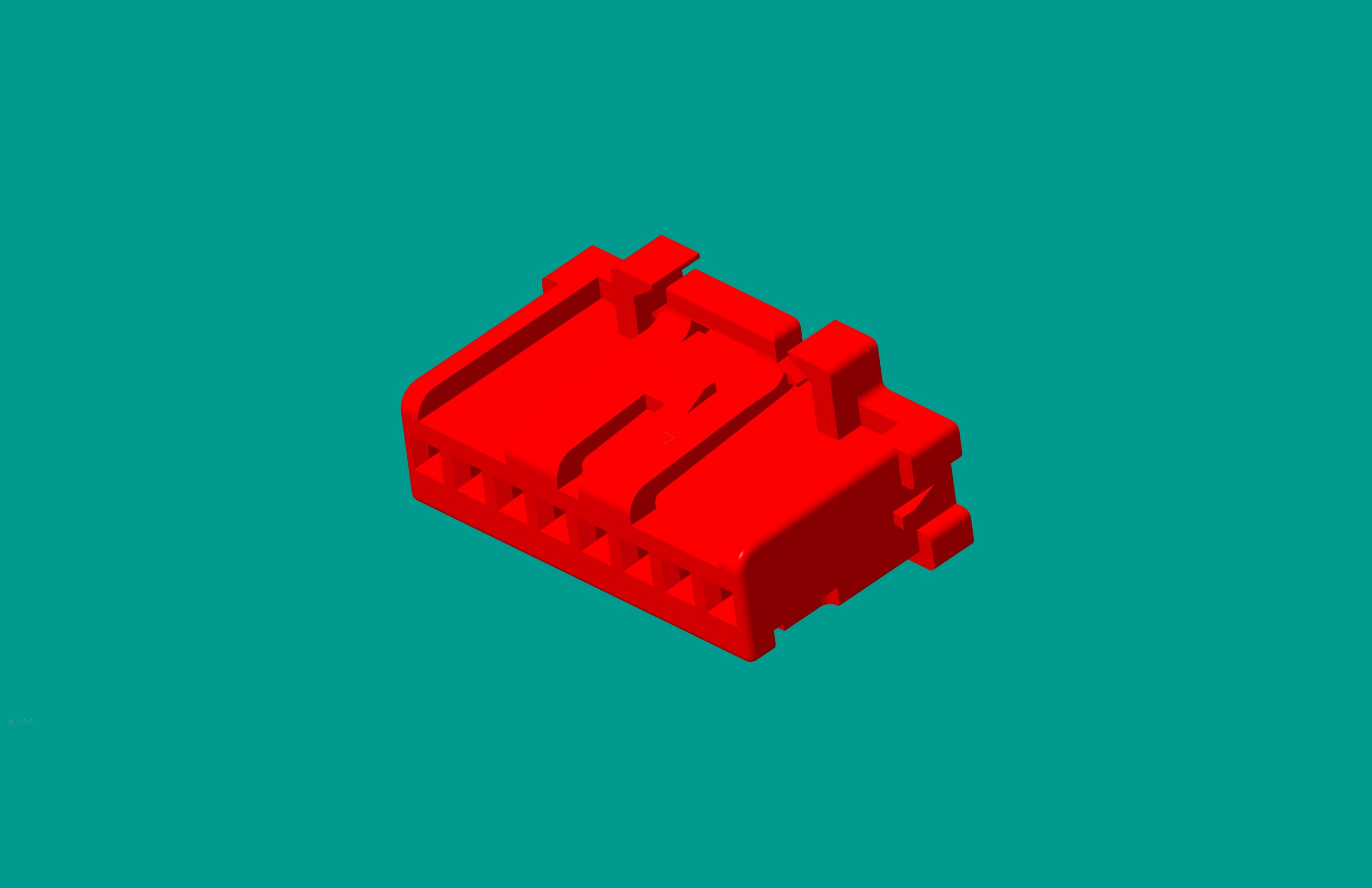 2.0間距，PNIRP-08V-S插頭/紅色/