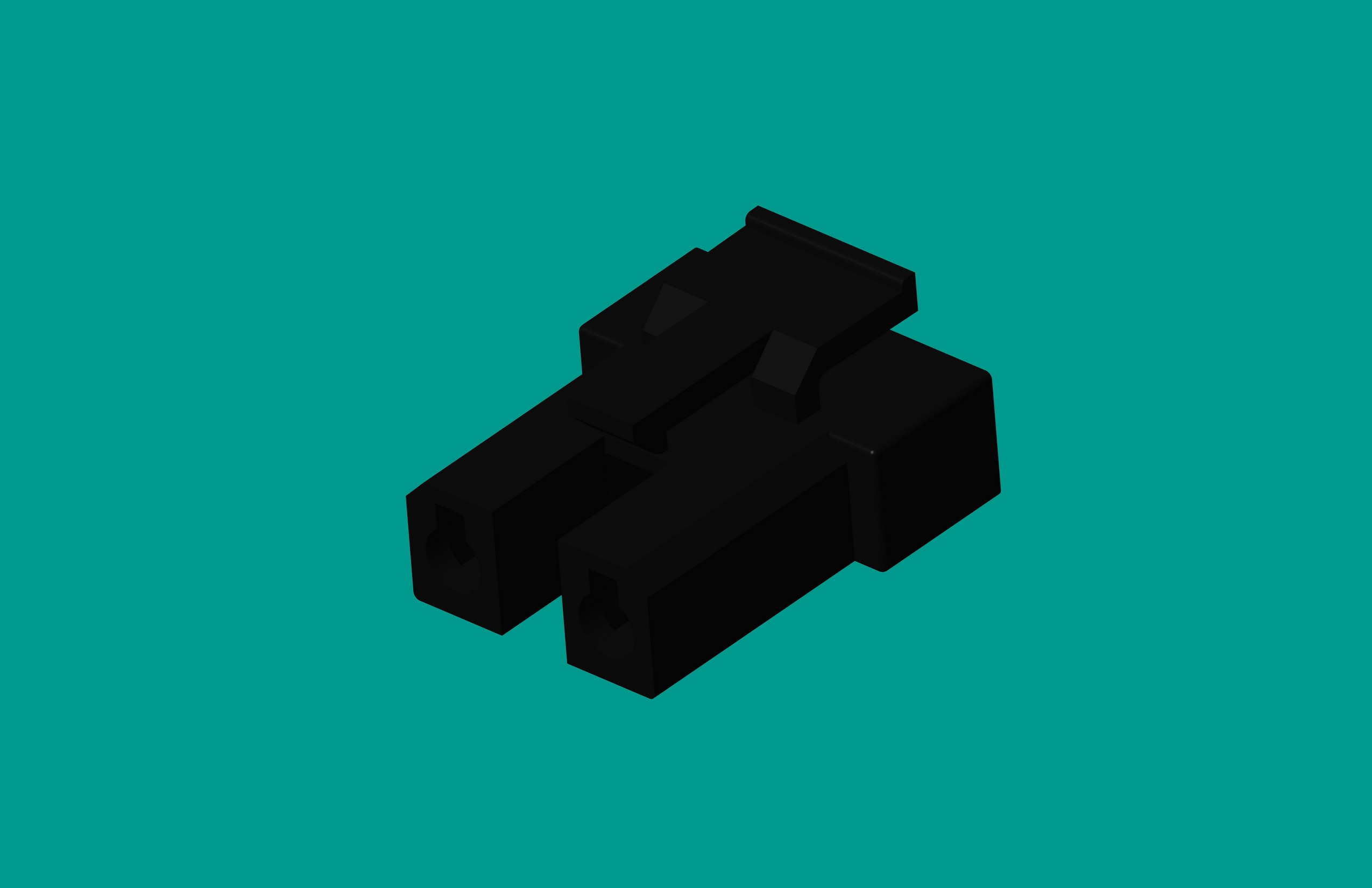 2.1洗衣機塑件-2孔黑色-高灼熱絲